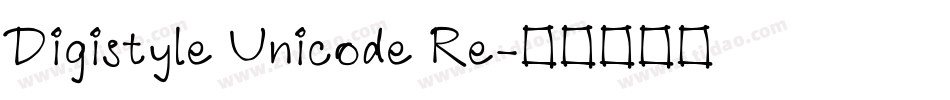 Digistyle Unicode Re字体转换